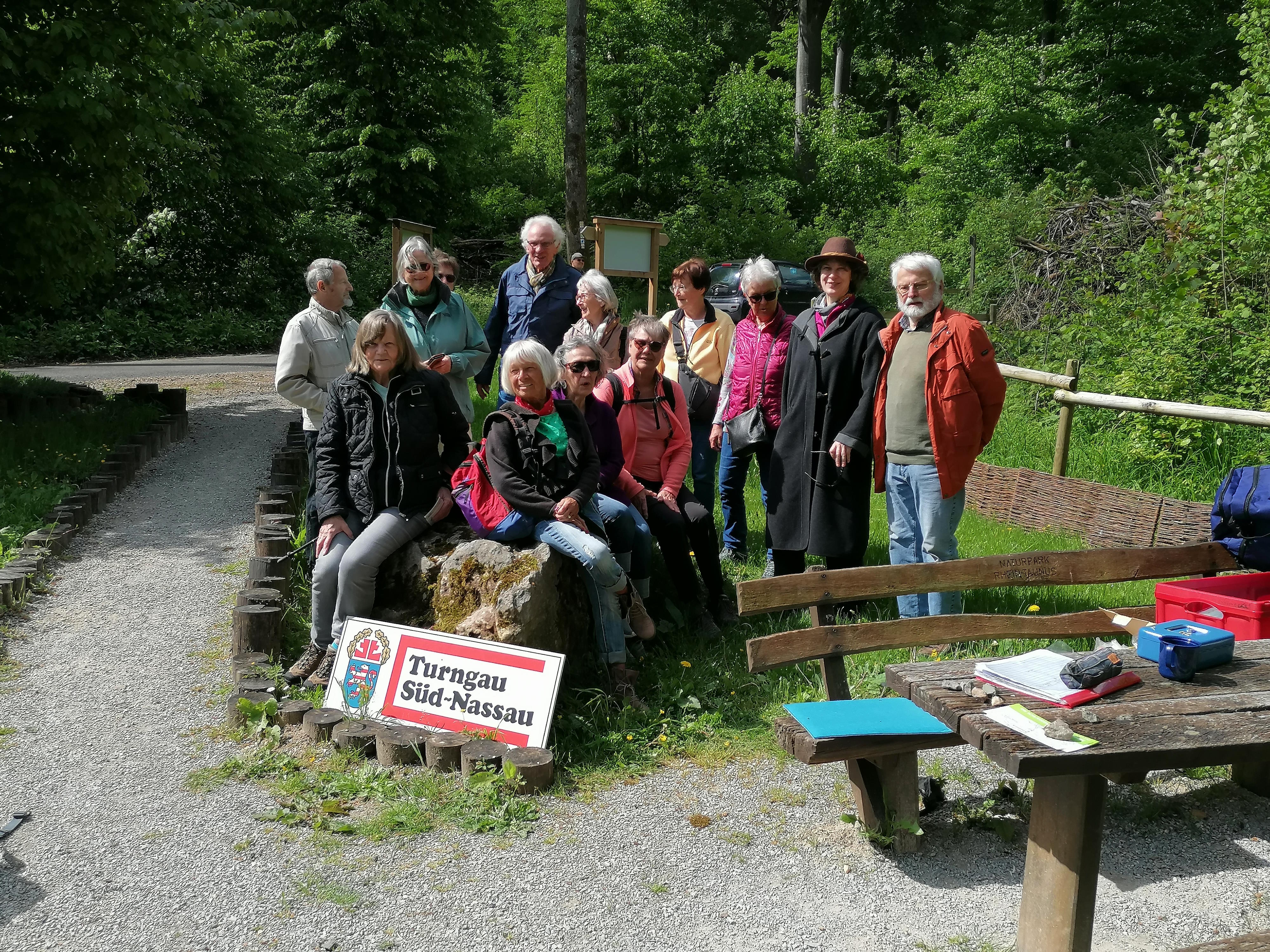Wandernde des TV Waldstraße beim Gauwandertag 2023